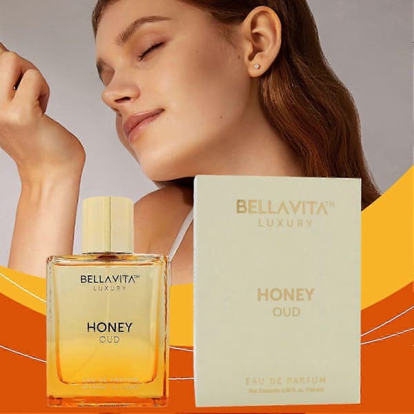 【BQ】2X Honey Oud Eau de Parfum 3.4fl.oz - Langvarig Unisex Duft med Bergamot & Vanilje til Mænd Kvinder