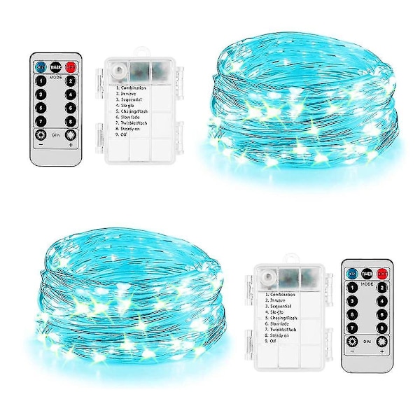 2 st 16ft 50 Led Fairy Lights Batteridriven