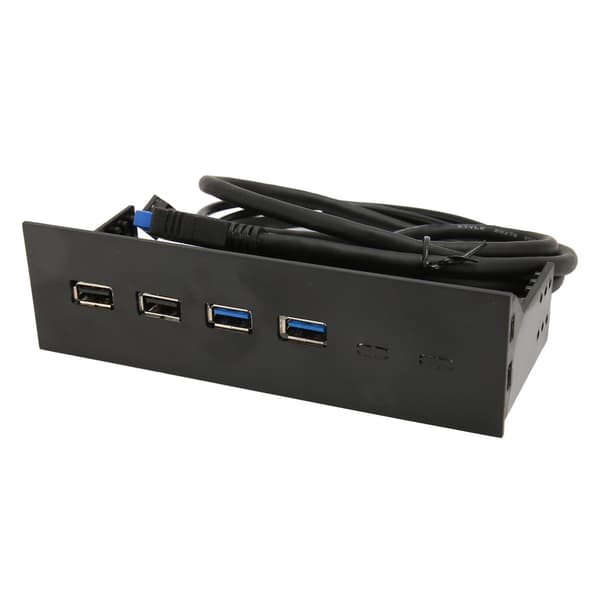 USB Frontpanel 2 USB2.0 2 USB3.0 Høyhastighetsoverføring 5.25in Datamaskinutvidelseskort 4 porter