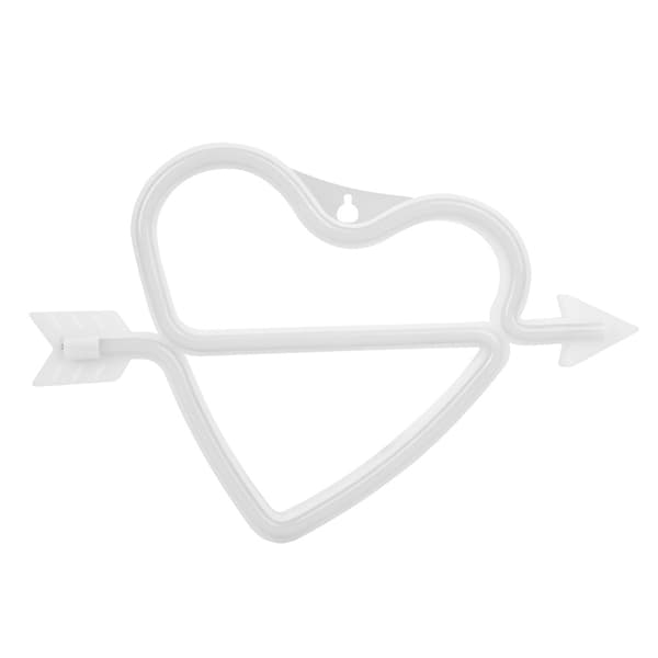 Hjerteformet LED Vegglampe Rosa Soveromsdekor