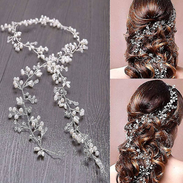 Hår Wire Bryllup Hår Tilbehør Hår Wire Perle Rhinestone Brude Smykker Bride