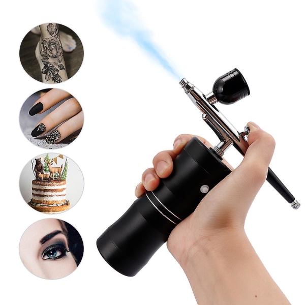 Topp 0,3 mm mini luftkompressorsett Air-brush Paint Spray Gun Airbrush For Nail