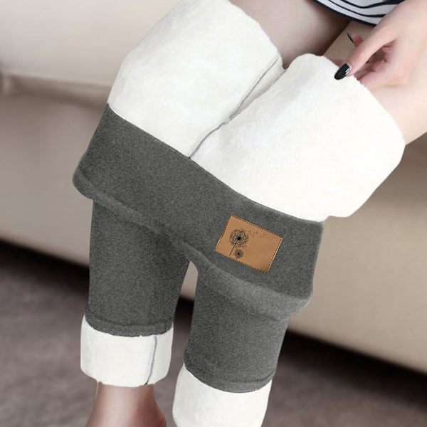 Vinteryogabyxor med hög midja Thermal Varm träning Vinter Leggings Vinter Enfärgad träning Hem Black Dandelion 2XL