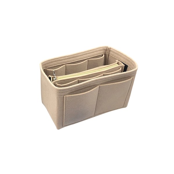 Filtväska Organizer Handväska Insert Liner Tote Beige-M