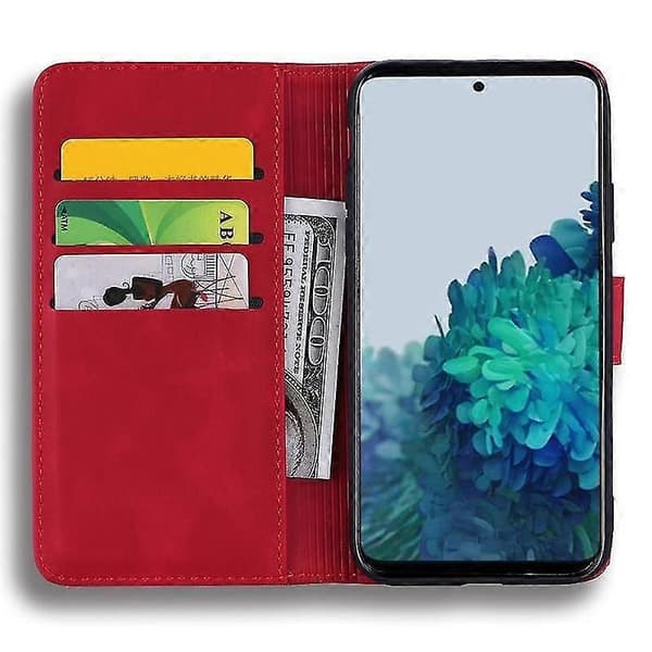 Plånboksfodral för S21 Fe 5g PU-flipfodral Mandala Red