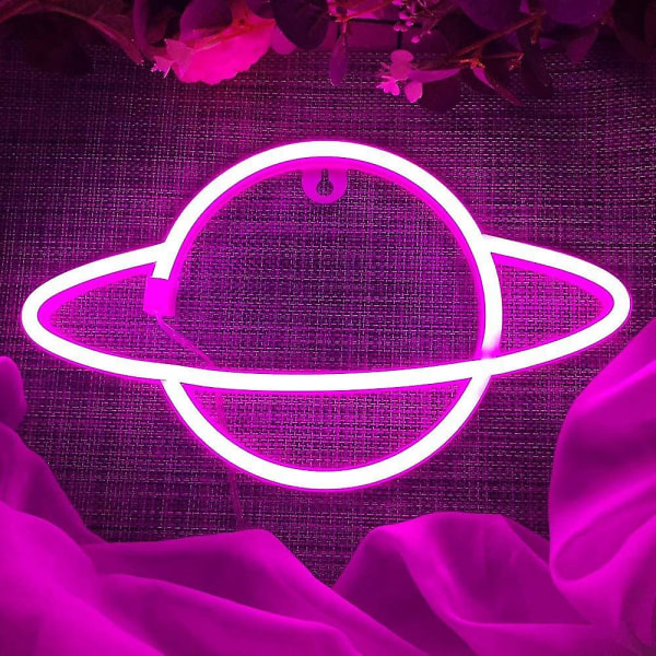 Valokyltit-planeetta Neon Signs|led Neon Light Neon Seinäkyltit, pinkki ja sininen Pink