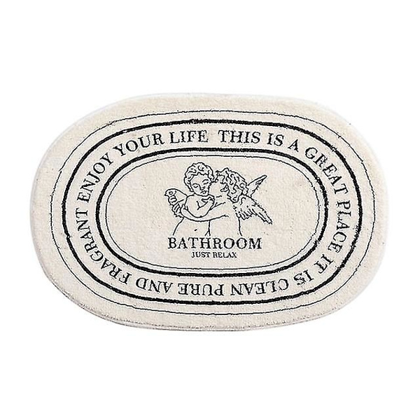 Halkfri badmatta Inredningsstil Dörrmatta Absorberande mattor Entrémattor Balkong Veranda Mattor Vardagsrum Badrum Tapis style4 Bath Mat L60xW40cm