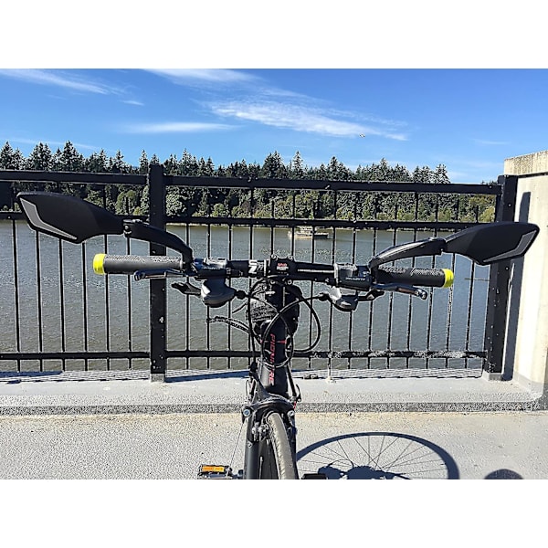 Nyt styr Cykelspejl, Hd Blast-resistent, Sikkert Krystalklart Glasspejl, Justerbart Roterbart Cykelspejl, Bakspejl, Cykelspejl Silver Right
