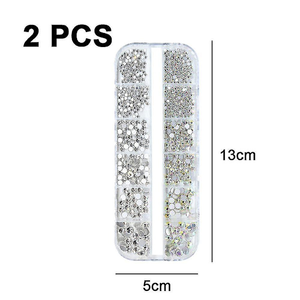 Crystal Rhinestonesflat Back 3d Stones For Nageldekoration Hantverk