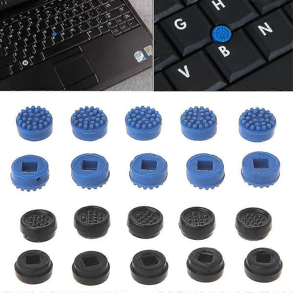 10 stk. Trackpoint-markør til mus, stickpoint-hætte til Dell bærbar computer-tastatur Black