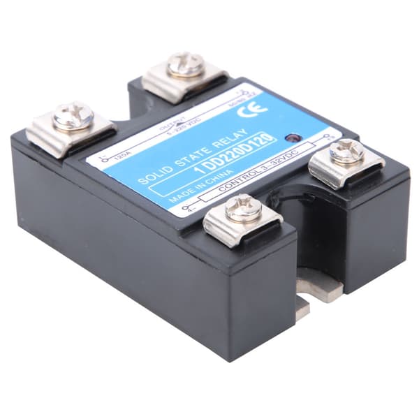 Solid State Relay DC SSR Inngang 3-32VDC Last 5-220VDC Kontrollrelé (120A)
