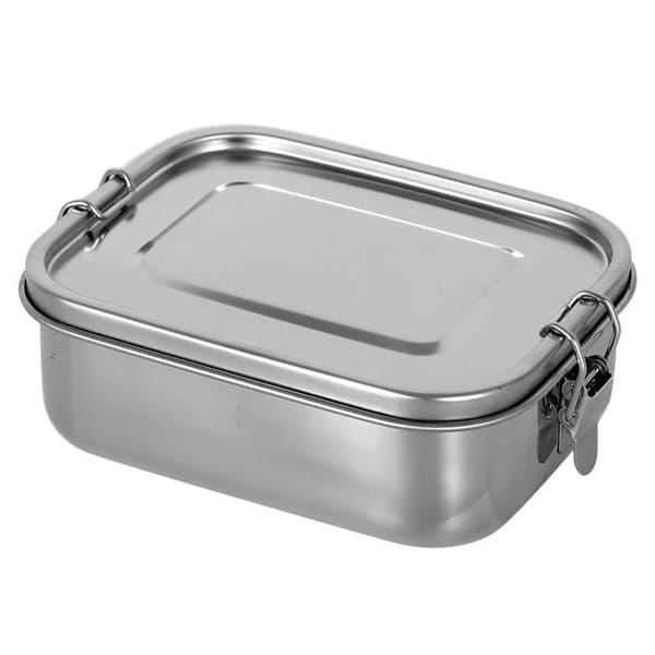 1400 ml madkasse i rustfrit stål - Aftagelige rum - Madopbevaring