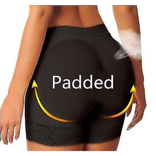 Kvinnor Höftförstärkare Shaper Butt Lifter Push Up Botten BLACK S