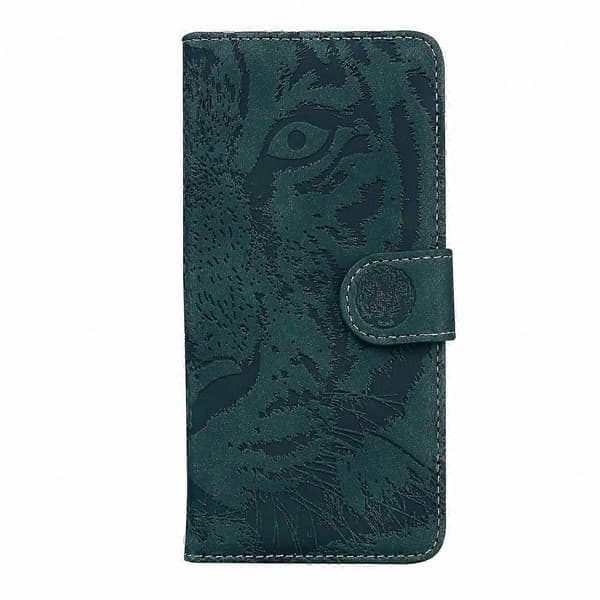 Tiger Emed Läderplånboksfodral med Kortfack och Hållare för Xperia L4 Green