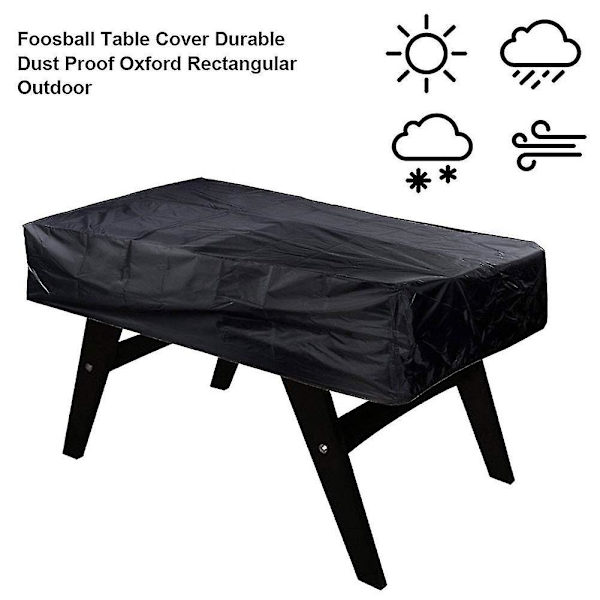 Universal Foosball Cover Vattentät utomhus/inomhus Passform för 63x45x50 tum
