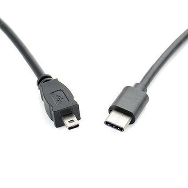 【BQ】Type C–Mini USB 8Pin OTG-datakaapeli kameroiden ja Type C -laitteiden väliseen liitäntään Multicolor
