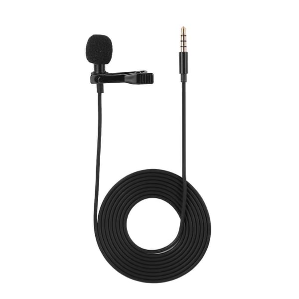 Pyöreäsuuntainen lapel-mikrofoni iPhone-, Samsung-, Android- ja Windows-älypuhelimille