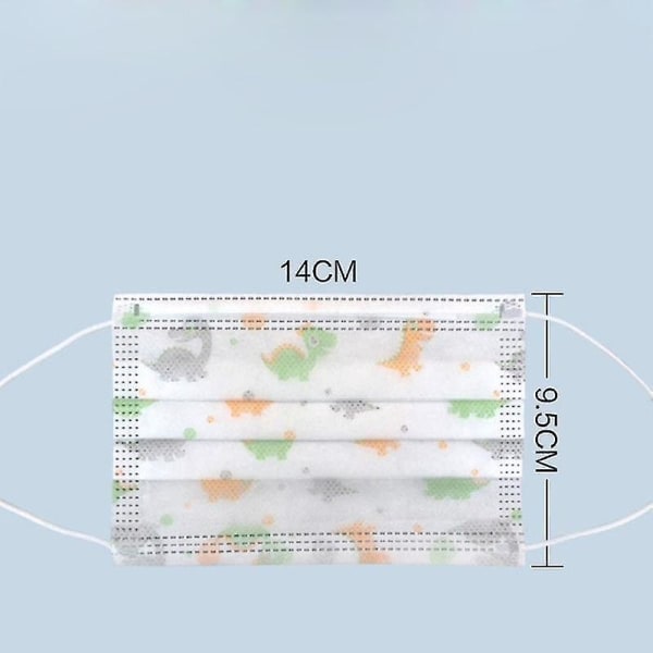 50 st barn pojkar för alla människor 3 lager engångsskydd Högkvalitativa engångsmasker