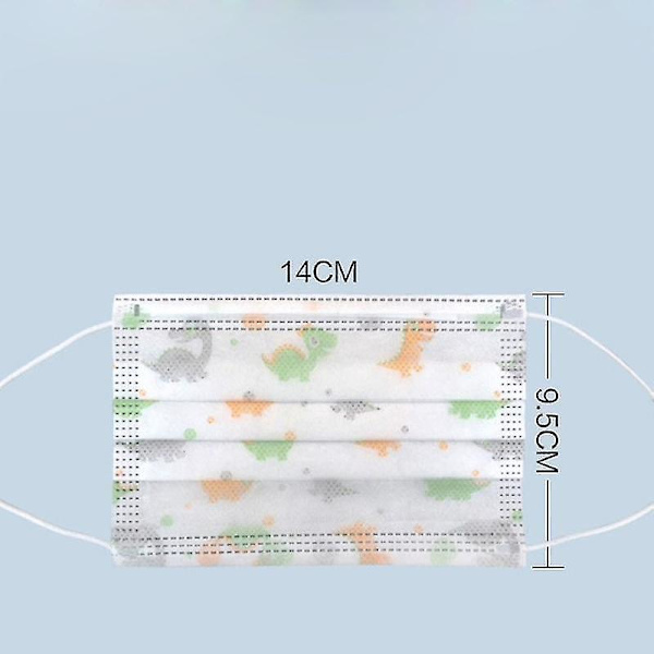 50 stk Barn Gutter For Alle Mennesker 3 Lag Engangsbeskyttelse Engangsmasker av høy kvalitet