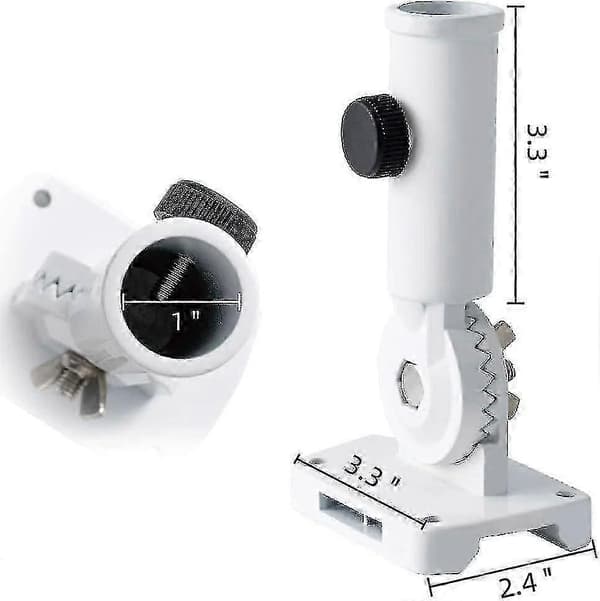 Premium aluminium flagstangbeslag med multi-positionsmontering, inklusive hardware