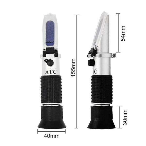 Handhållen glykol refraktometer bil frostskyddsmedel 1-1,4 batteri sur motor kylvätska Tester Verktyg Fluid Refractometer Tester Atc