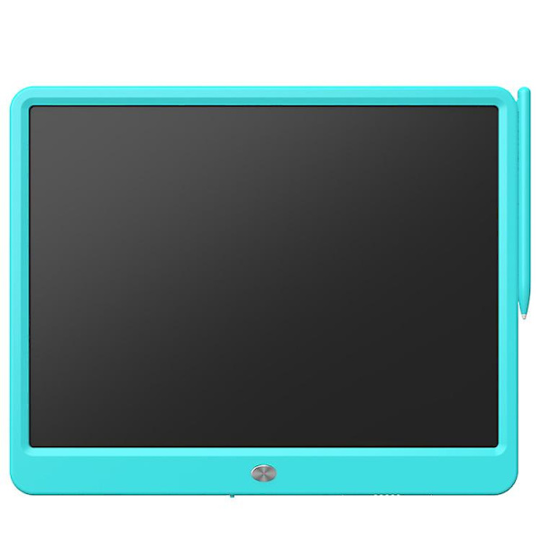 Lcd skrivetablet 15 tommer farverig skærm tegneblok, doodle og skriblerplader til børn Blue