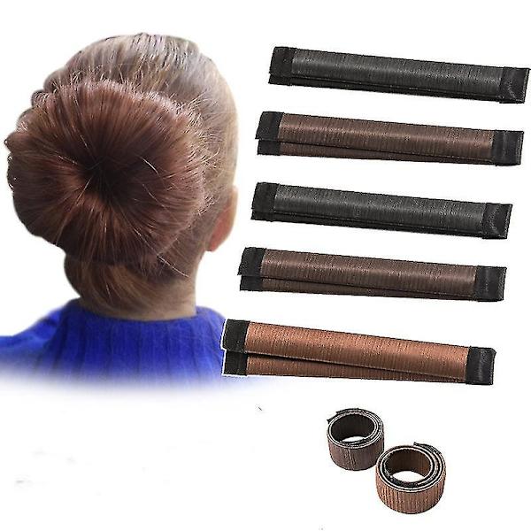 Hårbullar Shaper Maker Återanvändbar Bulle Twister French Fold Wrap Snap 3 st