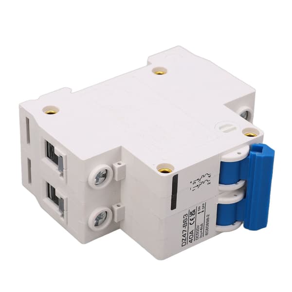 DZ47 B63 DIN-skinne Type B 2P 40A 500V DC Miniature Strømafbryder til Solcelleanlæg