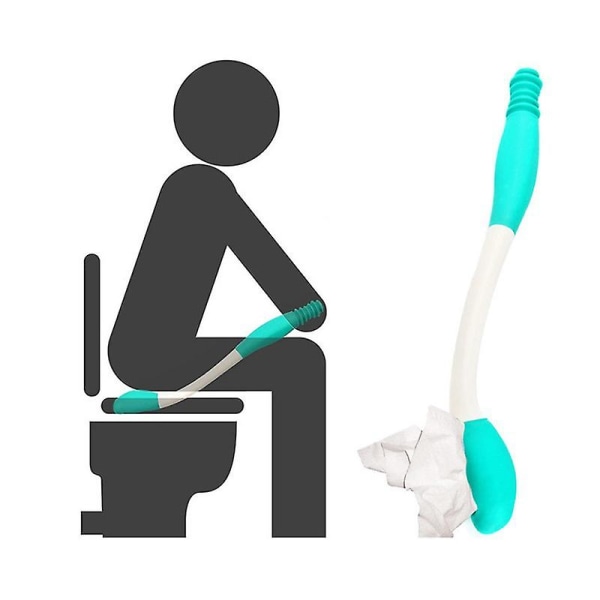 Taitettavat wc-apuvälineet pyyhkimiseen, wc-paperin apuvälineet työkalut kudoskahva itsepyyhkimisapupidike