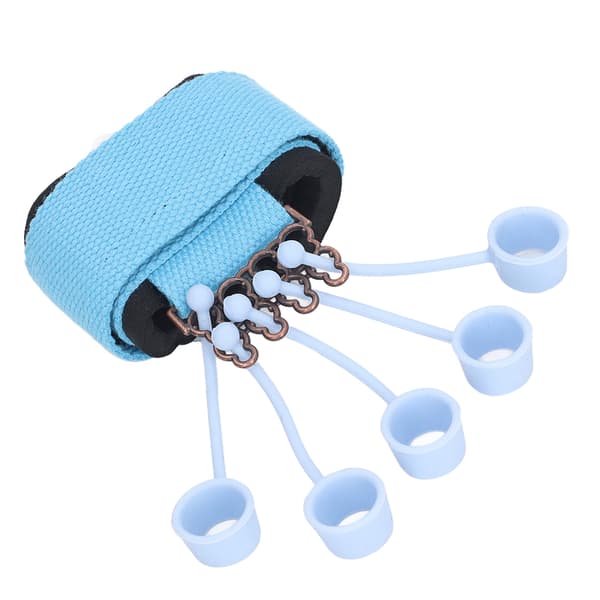 Silikon Fingerøvelse Håndsirkulasjon Fleksibilitet Elastisk Fingerstrekker Grip Trainer Blå