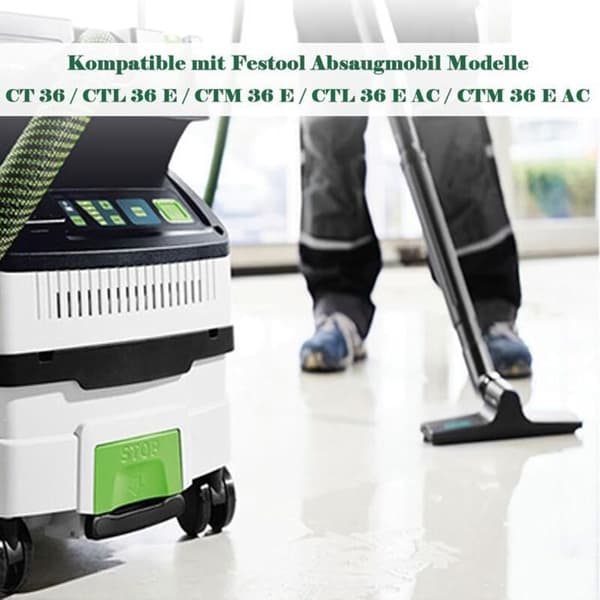 Støvsugerfilterposer Pakke med 8 poser - Kompatibel med Festool CT 36 / CTM 36 E / CTL 36 E