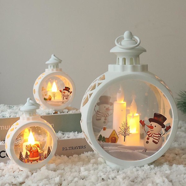 Christmas Decorations LED Candles Christmas Decorations Old Man Snowman Decorations (Style B)