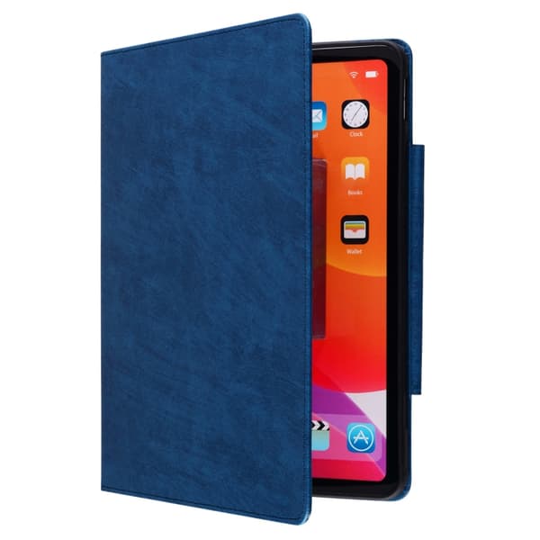 【BQ】Samsung Galaxy Tab A9+ / A11+ Kattspänne Läderfodral Kungligt blå
