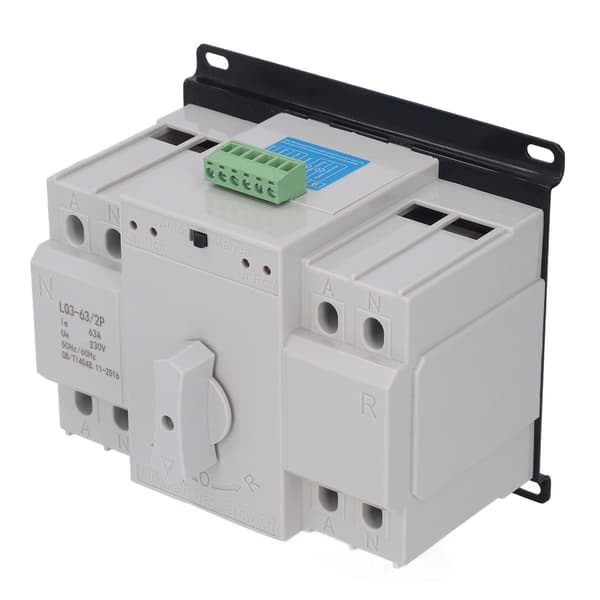 AC230V 63A 2P Automatisk Omkopplare Dubbel Strömväxlare Elektrisk Utrustning