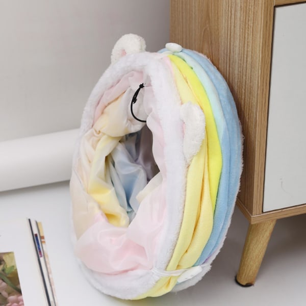 Cat Tunnel Toy Interactive Foldbar Reptålig Stort rum Bærbart Udrymmesbesparande Lindra tristess Cat Tunnel Multicolor
