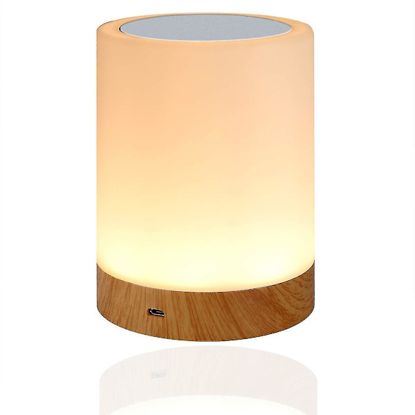 Lille Led Natlys Farverigt Natlys Sengelampe Bordlampe Touch Pat Atmosfærelys