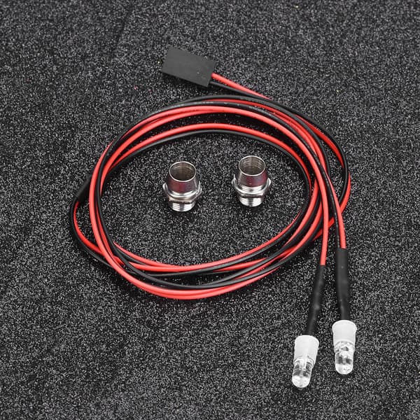 2 stk. 5 mm LED-forlygter til 1/10 Drift Car RC-model 10 farvemuligheder