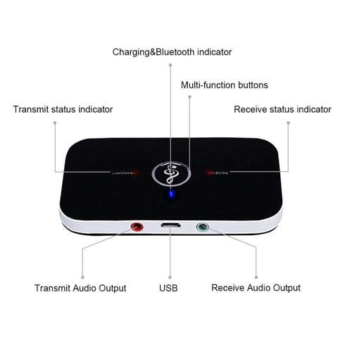 【BQ】Bluetooth? Sender Mottaker 4.1 Trådløs 2-i-1 Sender