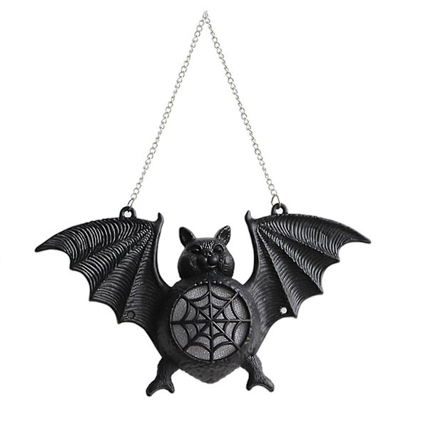 Halloween flaggermus lys 7 farger gradient med kjede hengende anheng for hjemmeinnredning