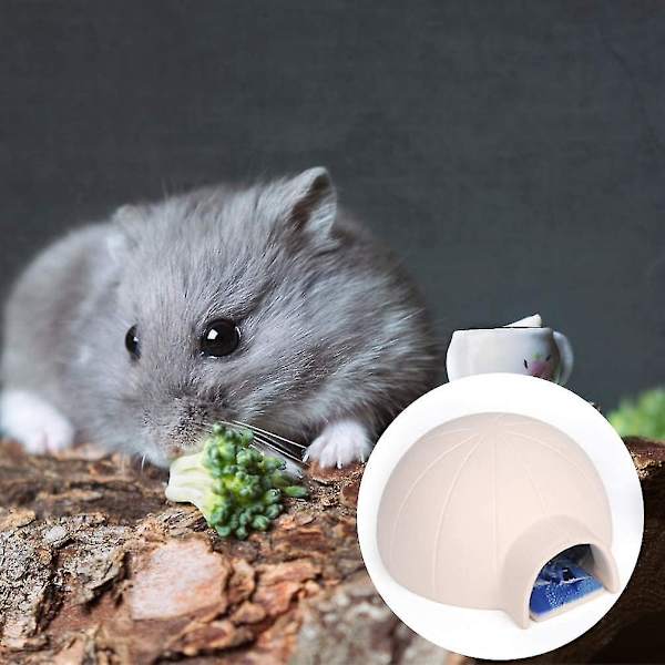 Keramiskt hamsterhus litet husdjur Hamster Cool Cave Nest Mini Hut Bur för Hamster Chinchilla Small An