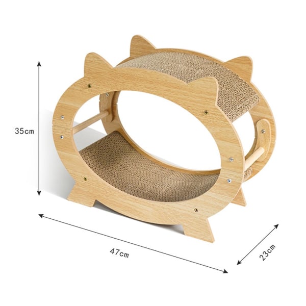 Cat Scratcher Lounge Innovativ TV-form Alle årstider Forhindrer möbelskader Cat Scratcher-säng for indenhusbrug