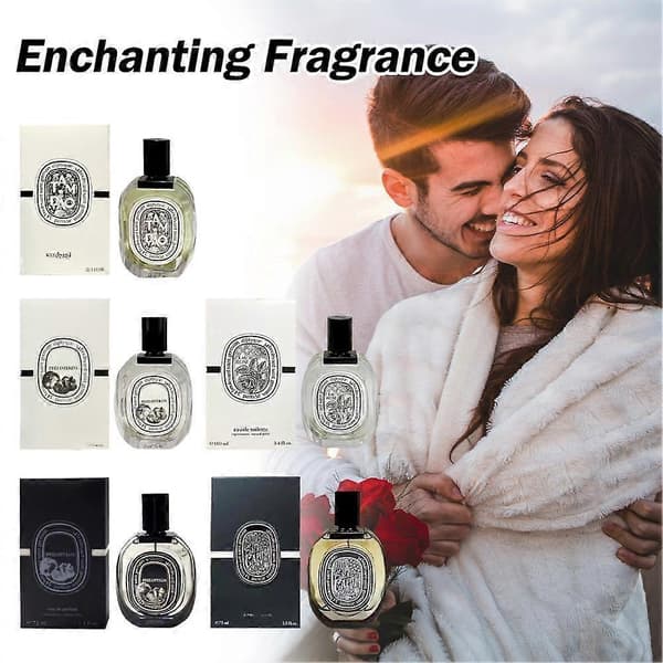 【BQ】Sort og hvid sandeltræsparfume 75ml 100ml Langvarig duft til kvinder Indhold: 75ml, 100ml A