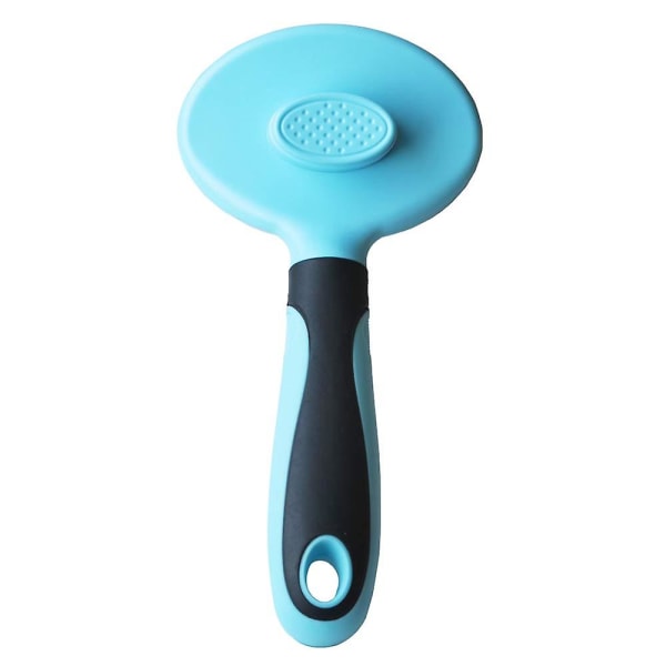 Cat Brush Soft Dog Grooming Tool Fjerner løs underull selvrensende