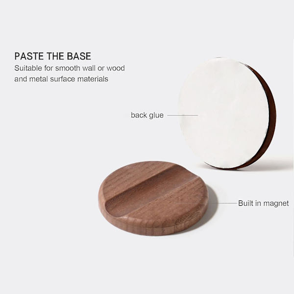 Skab Lys Magnetisk Lysfølsom + Infrarød Sensor Trælampe Led Usb Genopladelig Til Skab Skab Garderobe Walnut