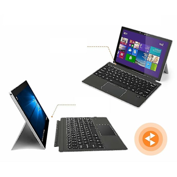 Bluetooth-tastatur for Surface Pro 7 6 5 4 3