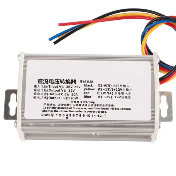 DC-omformer Step Down Strømforsyningsmodul 36V‑72V til 12V 10A 120W