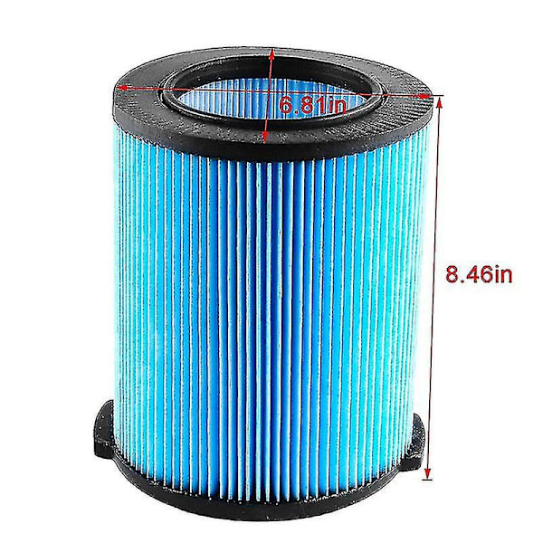 Ersättningskassett för Vf5000 5-20 gallon våtdammsugare vikt papper styv vakuumpatron
