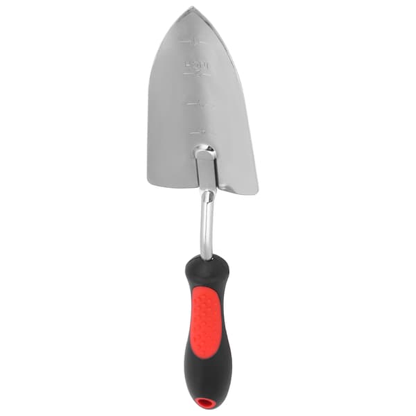 Trädgårdsspade för grävning och plantering, förkromad, trädgårdstillbehör 340 mm