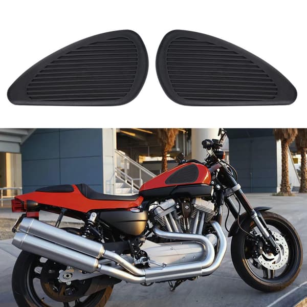 Anti-slip tankpads til retro motorcykel (sort)