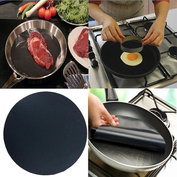 Høj temperatur non-stick stegepande liner Black